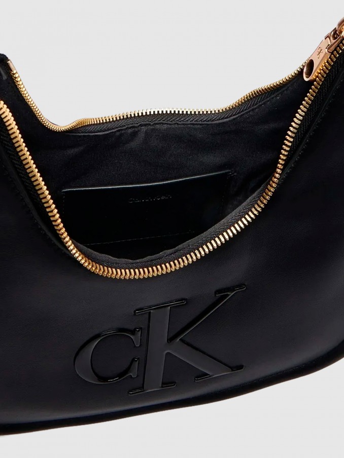 Mala Calvin Klein Mulher Bold Ck Small Crescent Bag