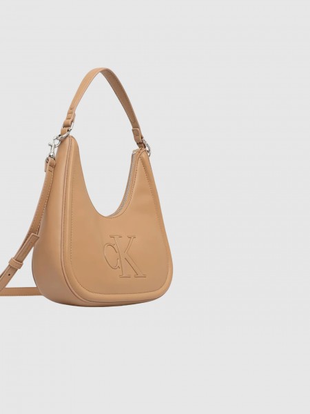 Mala Calvin Klein Mulher Bold Ck Small Crescent Bag