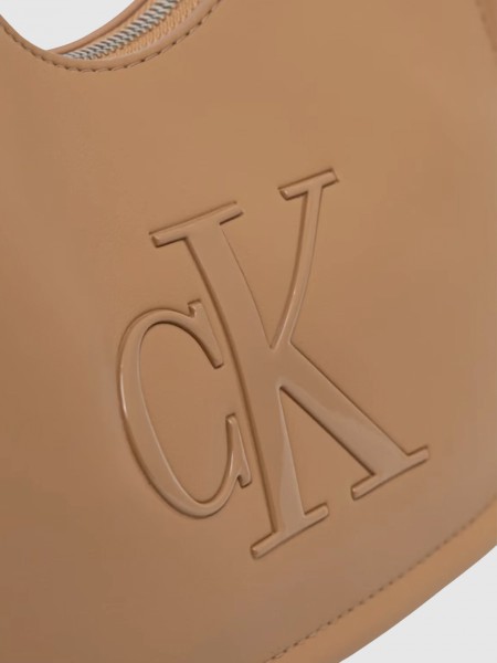 Mala Calvin Klein Mulher Bold Ck Small Crescent Bag