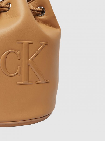 Mala Calvin Klein Mulher Bold Ck Small Bucket Bag