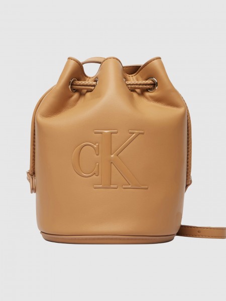 Mala Calvin Klein Mulher Bold Ck Small Bucket Bag