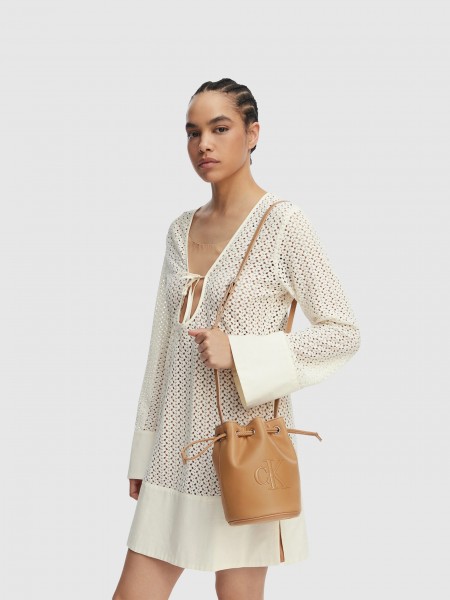 Mala Calvin Klein Mulher Bold Ck Small Bucket Bag Mala Calvin Klein Mulher Bold Ck Small Bucket Bag