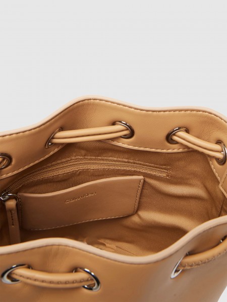 Mala Calvin Klein Mulher Bold Ck Small Bucket Bag