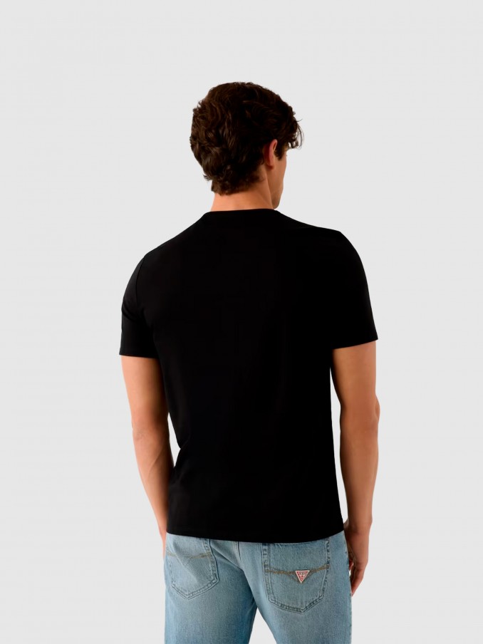 Camiseta Hombre Negro Guess
