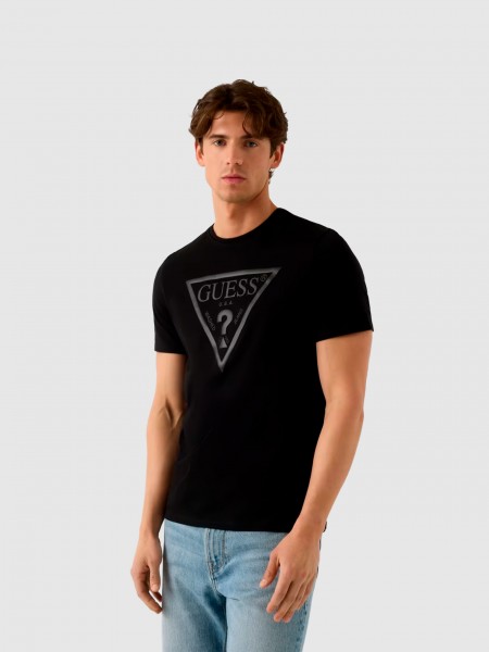T-Shirt Man Black Guess T-Shirt Man Black Guess
