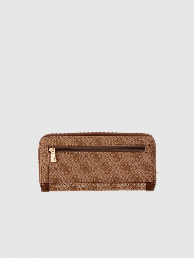Carteira Guess Mulher Lindsey Slg Large Zip Around