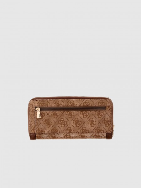 Carteira Guess Mulher Lindsey Slg Large Zip Around