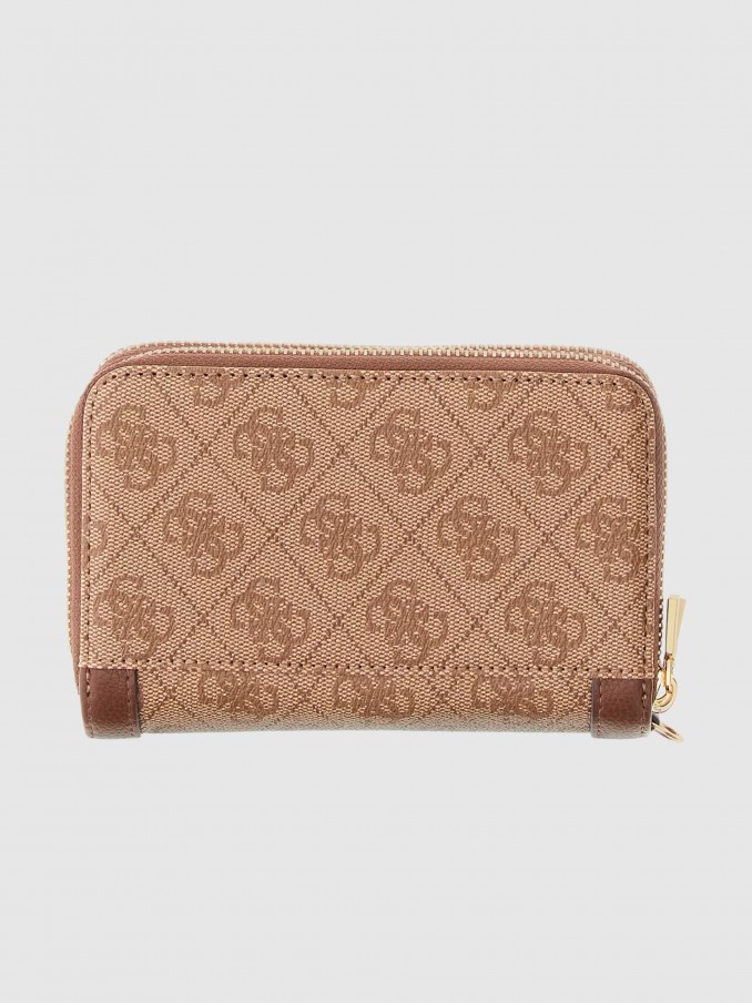 Carteira Guess Mulher Lindsey Slg Med Double Zip