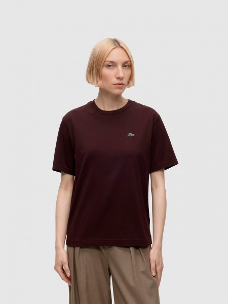 T-Shirt Lacoste Mulher Crewneck T-Shirts