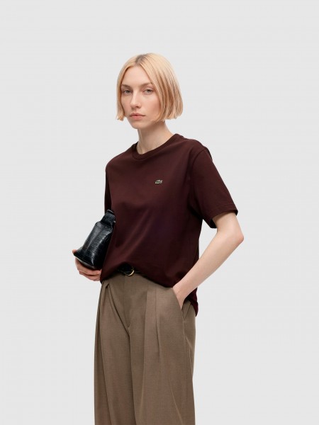 T-Shirt Lacoste Mulher Crewneck T-Shirts