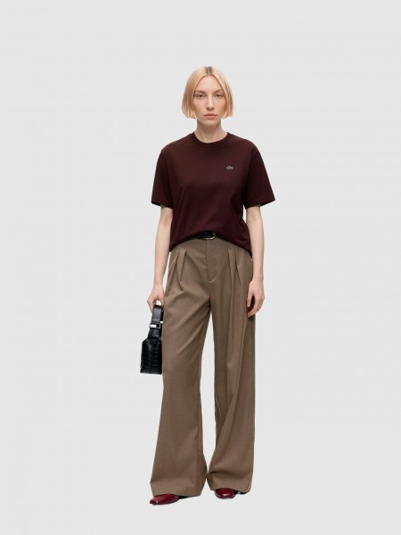 T-Shirt Lacoste Mulher Crewneck T-Shirts