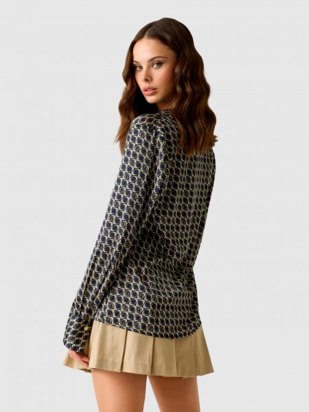 Camisa Guess Mulher Ls New Concetta Shirt
