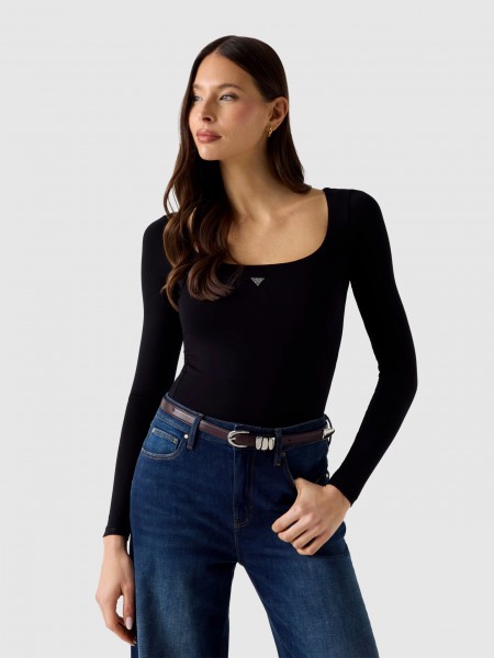 Body Guess Mulher Ls Square Nk Larissa Body