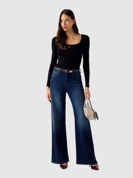 Body Guess Mulher Ls Square Nk Larissa Body