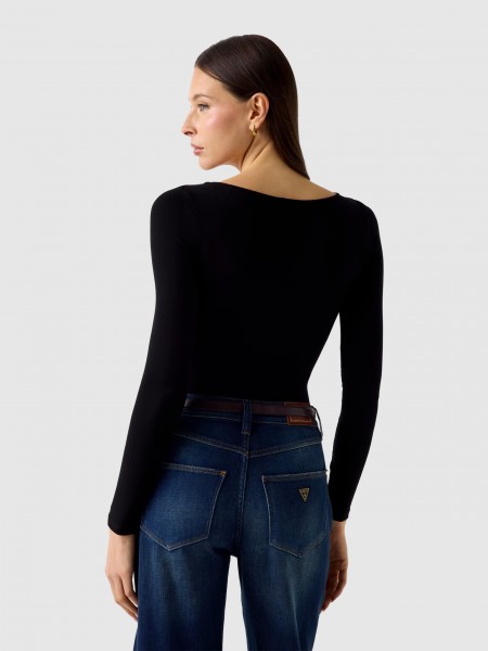 Body Guess Mulher Ls Square Nk Larissa Body