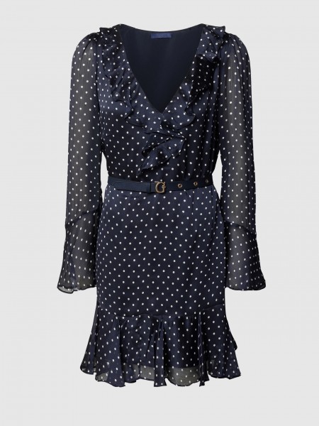 Vestido Guess Mulher Ls Emy Belted Dress
