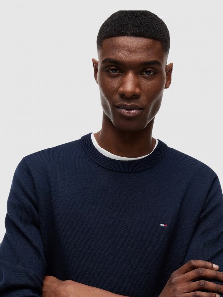 Pullover Man Navy Blue Tommy Jeans