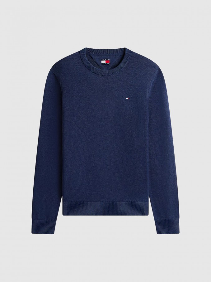 Pullover Man Navy Blue Tommy Jeans