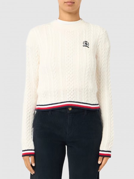 Camisola Tommy Jeans Mulher Tjw Rwb Tipping Sweater