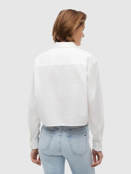 Shirt Woman White Tommy Jeans