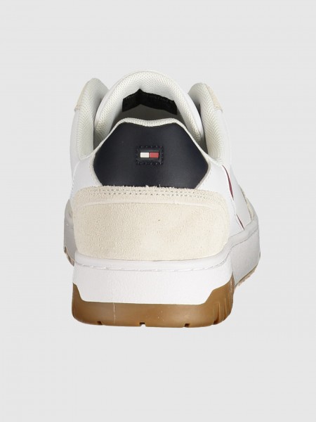 Sapatilha Tommy Hilfiger Homem Th Basket Core Leather Suede Mix