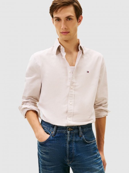 Camisa Tommy Hilfiger Homem Solid Heritage Oxford Rf Shirt