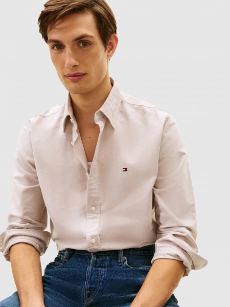 Camisa Tommy Hilfiger Homem Solid Heritage Oxford Rf Shirt