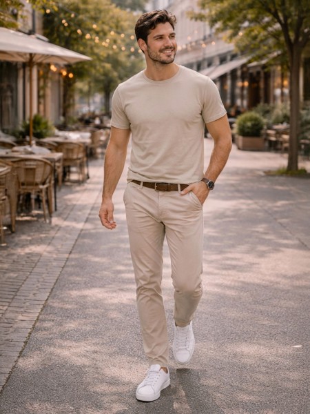 T-Shirt Man Cream Westrags