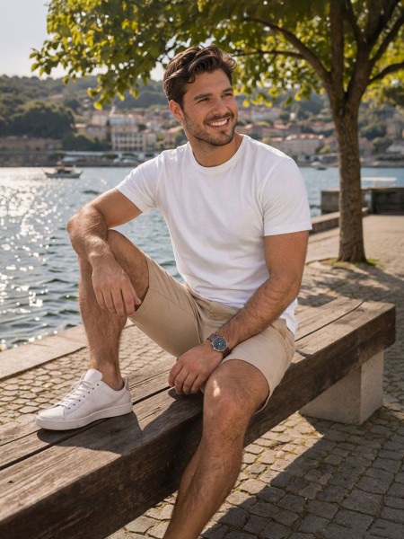 T-Shirt Man White Westrags