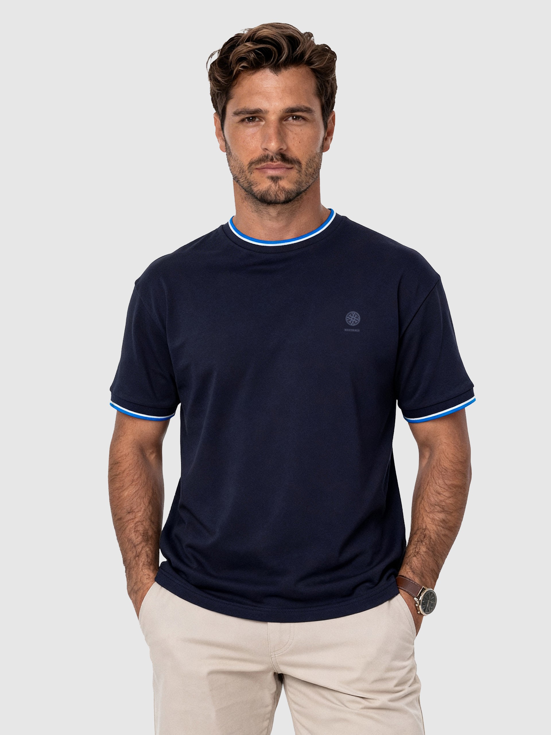 T-Shirt Man Navy Blue Westrags