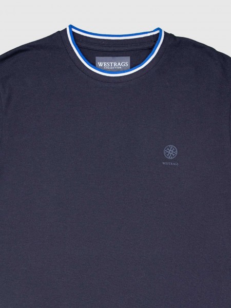 T-Shirt Man Navy Blue Westrags
