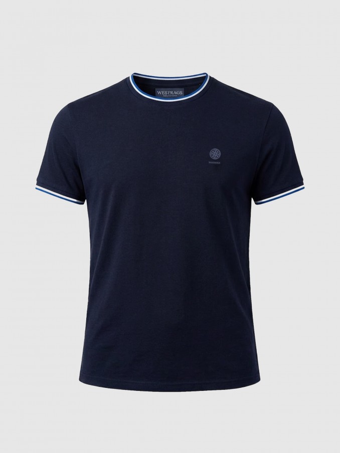 T-Shirt Man Navy Blue Westrags