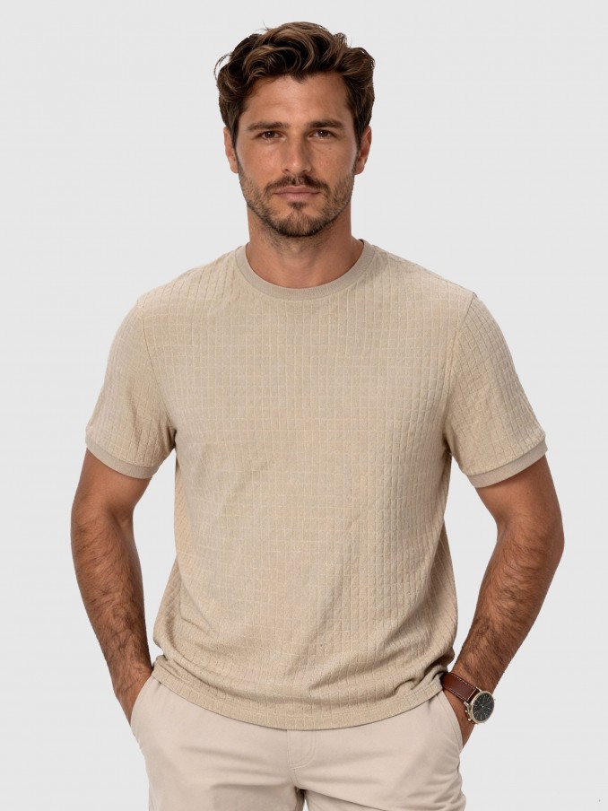 T-Shirt Man Beige Westrags