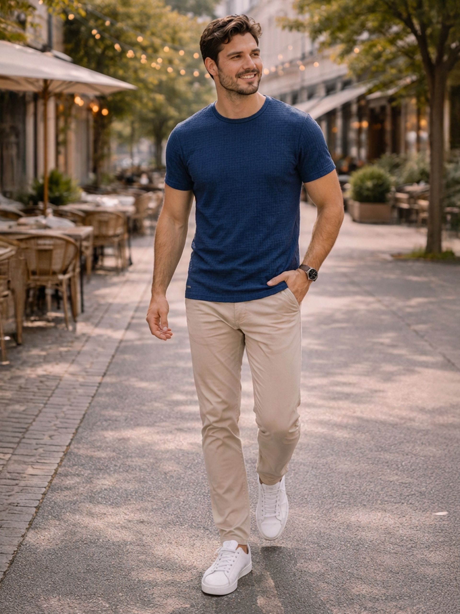 T-Shirt Man Navy Blue Westrags