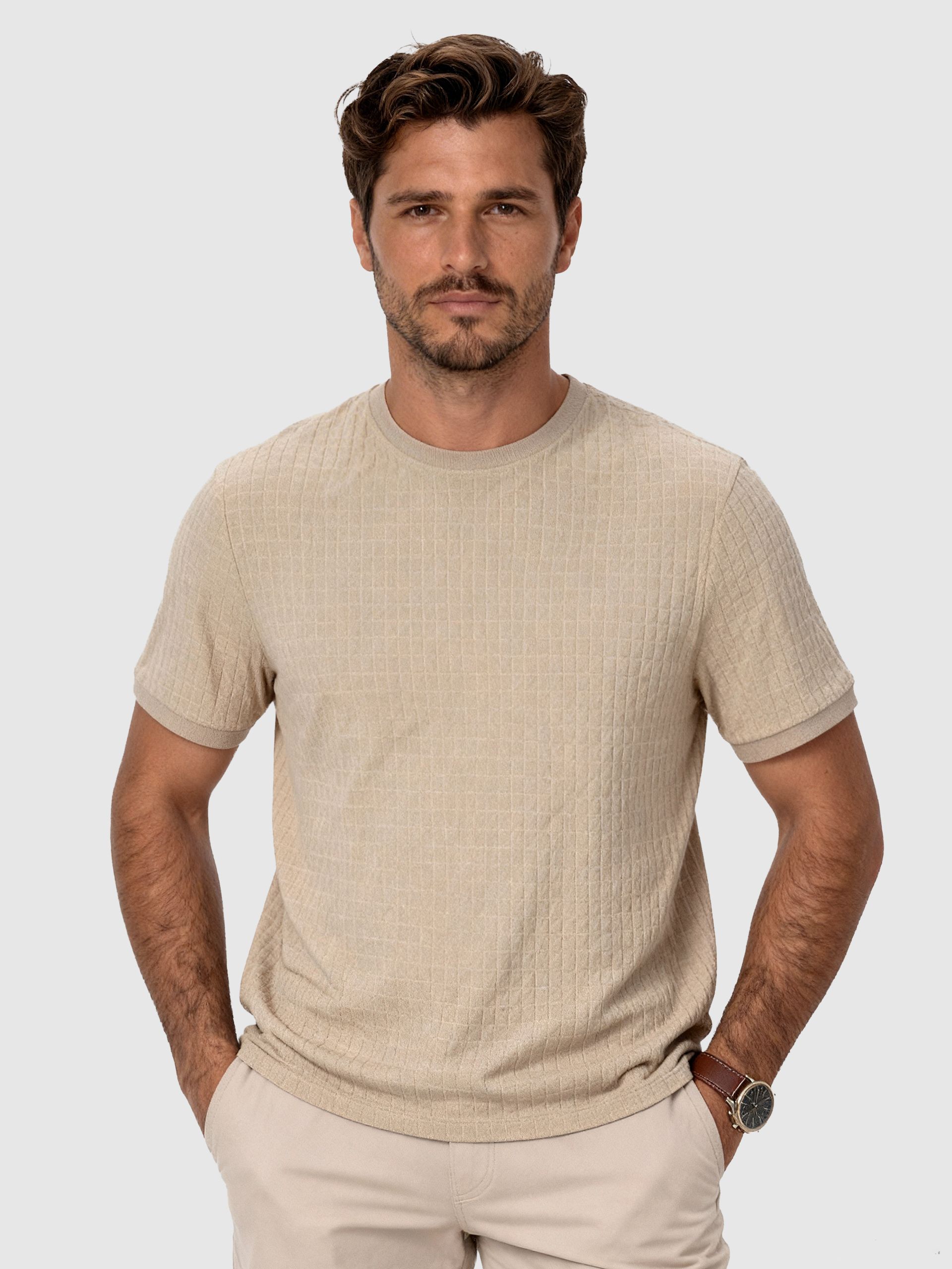 T-Shirt Man Beige Westrags