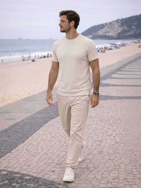 T-Shirt Man Cream Westrags