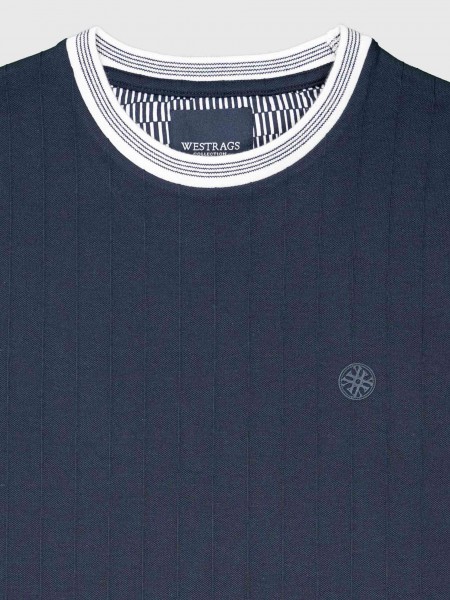 T-Shirt Man Navy Blue Westrags