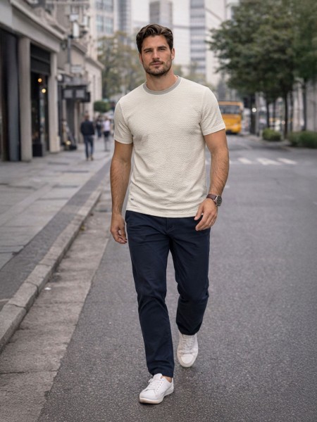 T-Shirt Man Cream Westrags