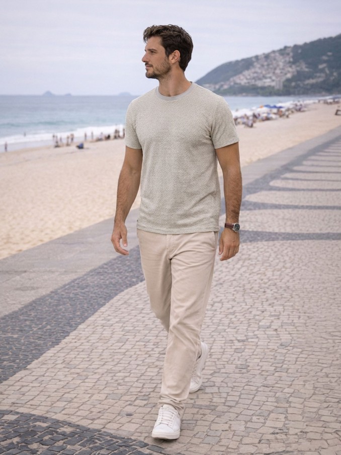 T-Shirt Man Green Water Westrags