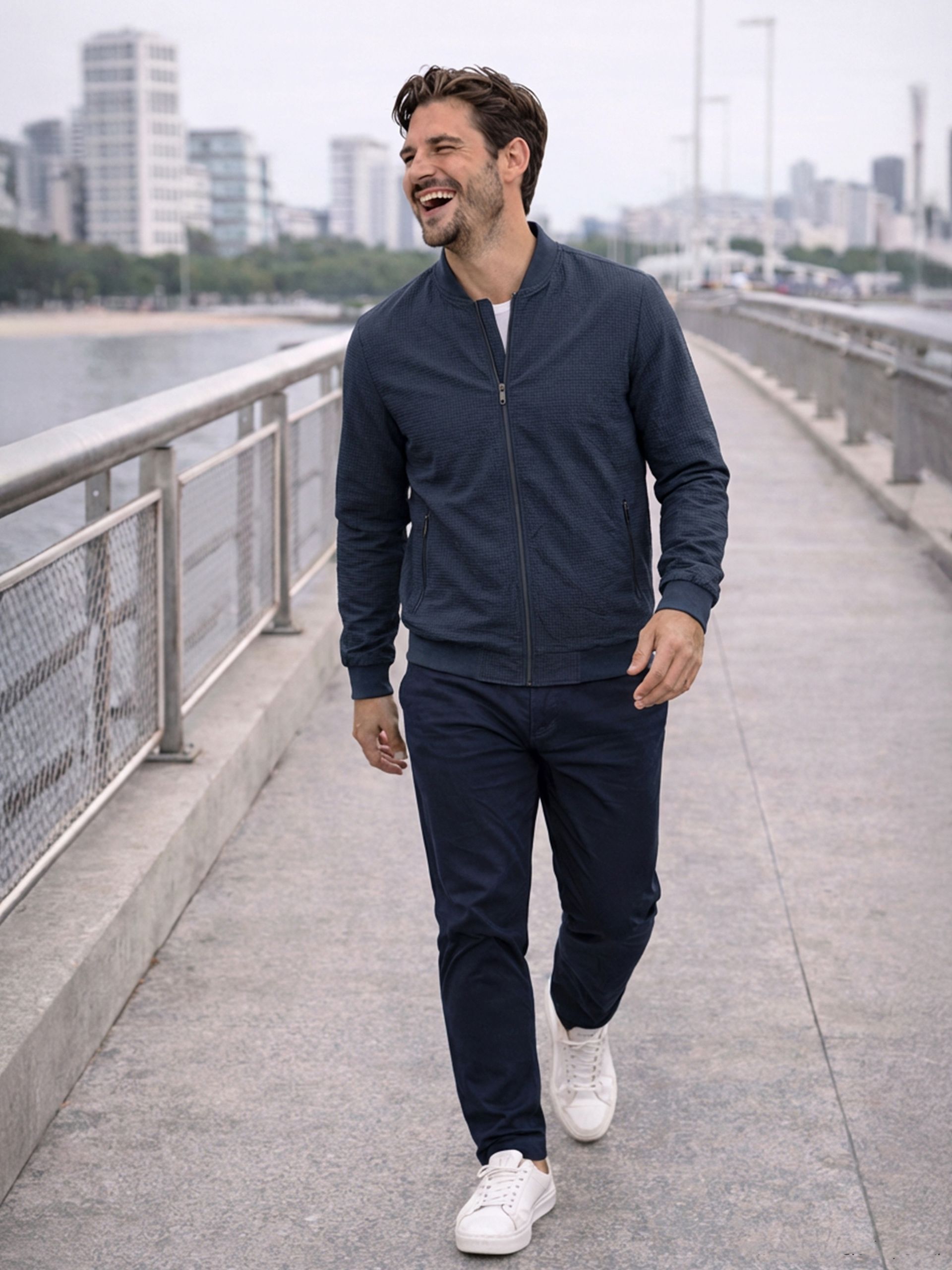 Jacket Man Navy Blue Westrags