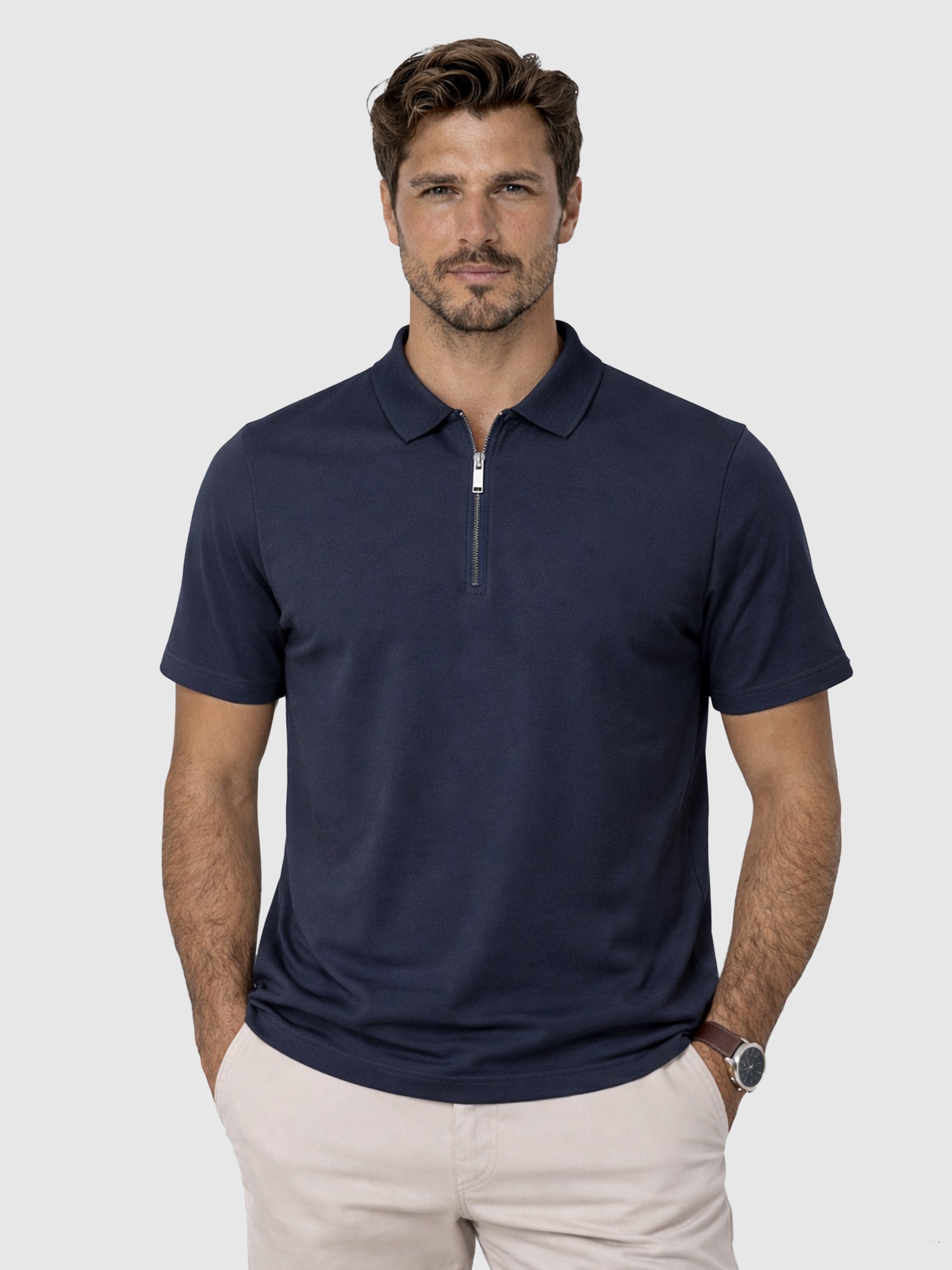 Polo Shirt Man Navy Blue Westrags