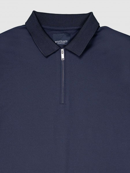 Polo Shirt Man Navy Blue Westrags Polo Shirt Man Navy Blue Westrags