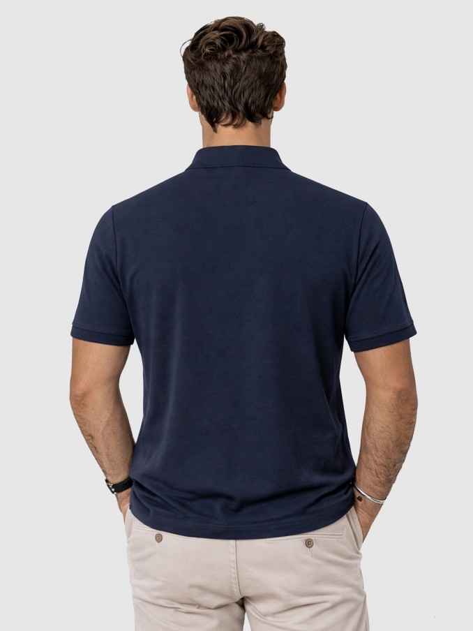 Polo Shirt Man Navy Blue Westrags