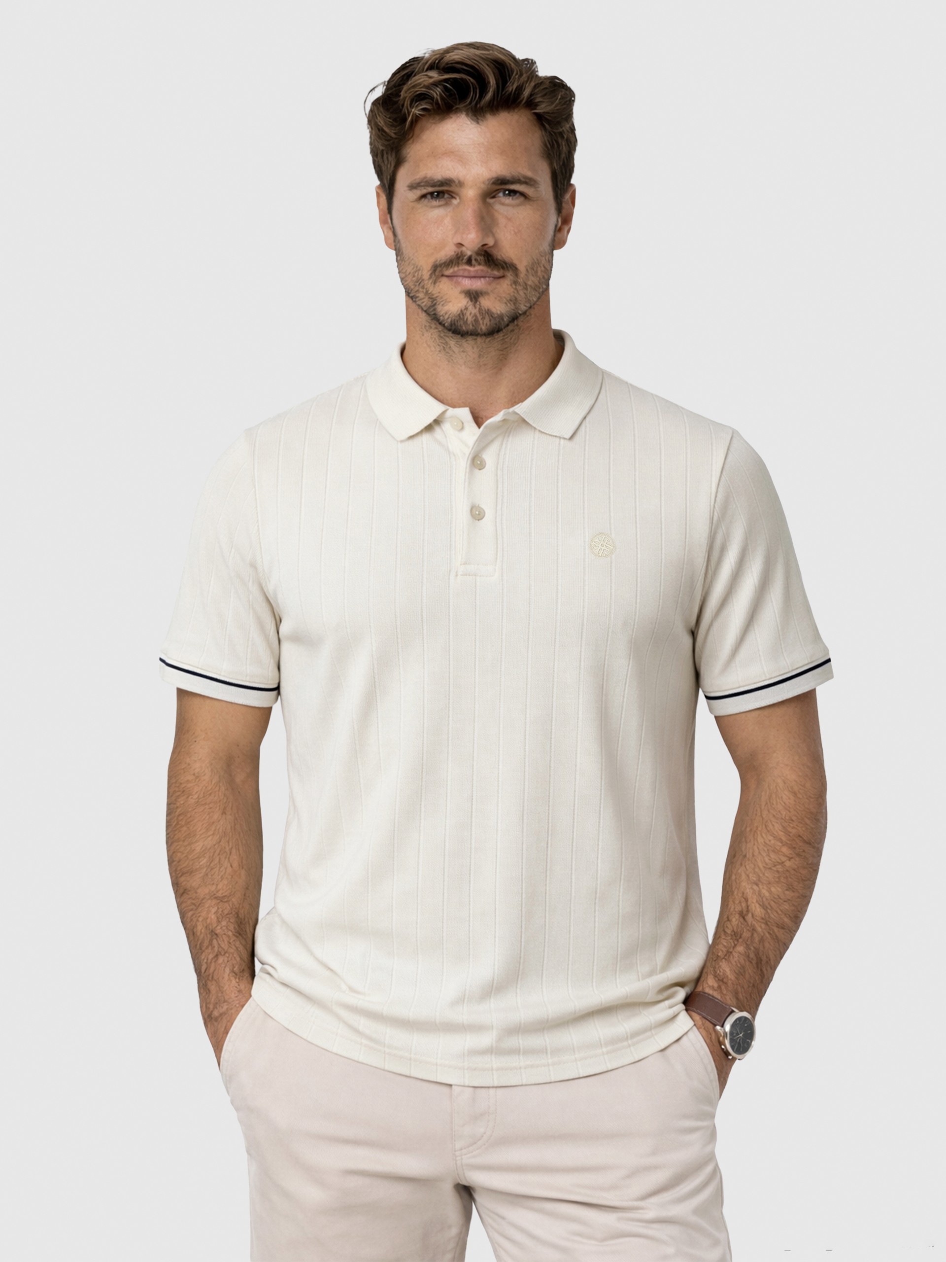 Polo Shirt Man Cream Westrags
