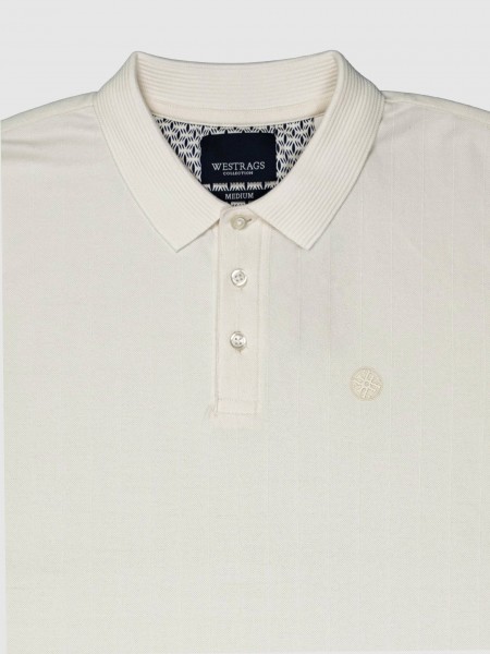 Polo Shirt Man Cream Westrags Polo Shirt Man Cream Westrags