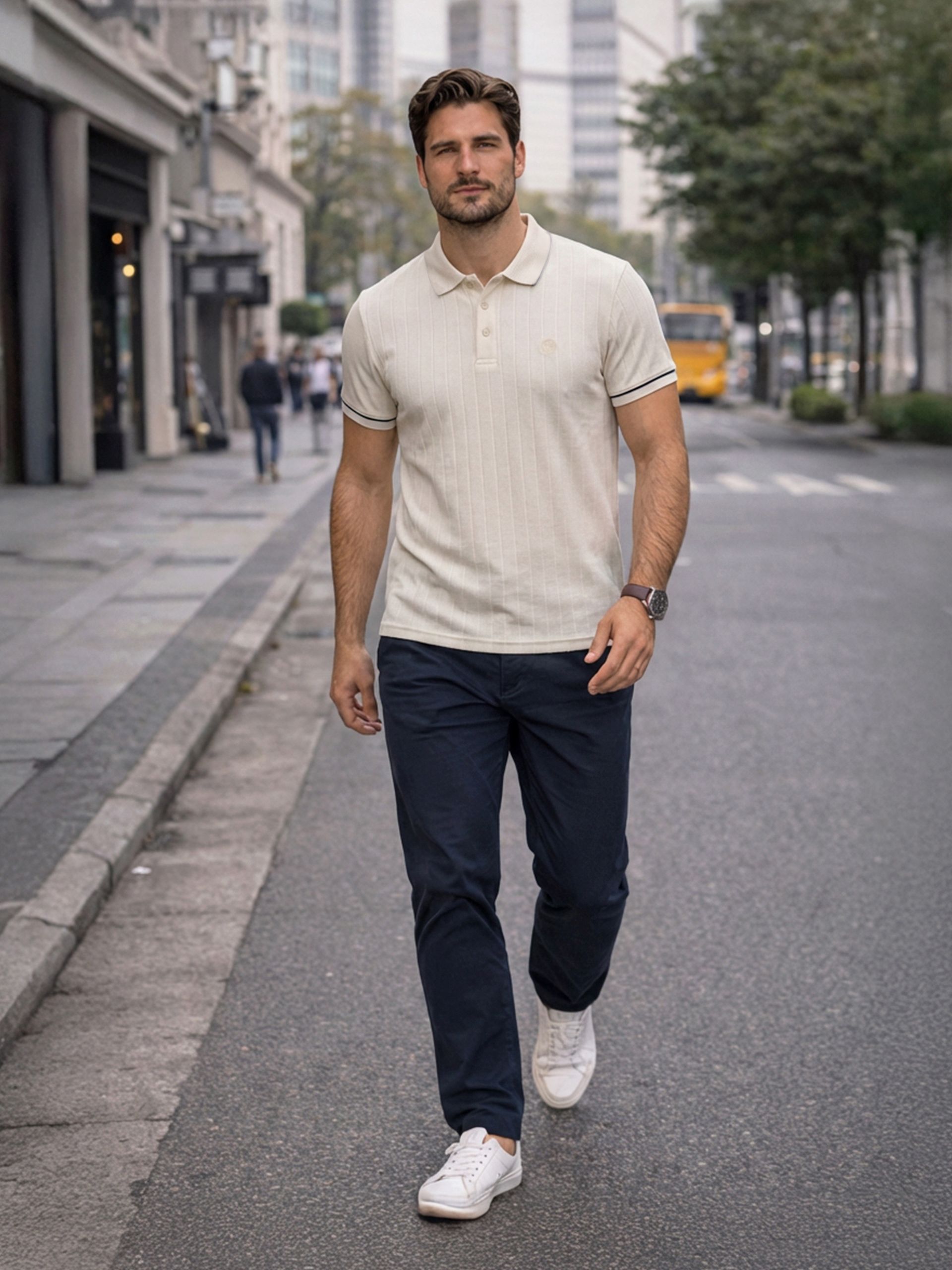 Polo Shirt Man Cream Westrags
