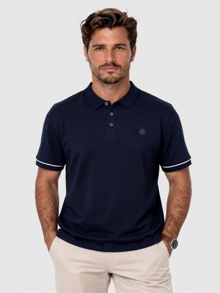 Polo Shirt Man Navy Blue Westrags