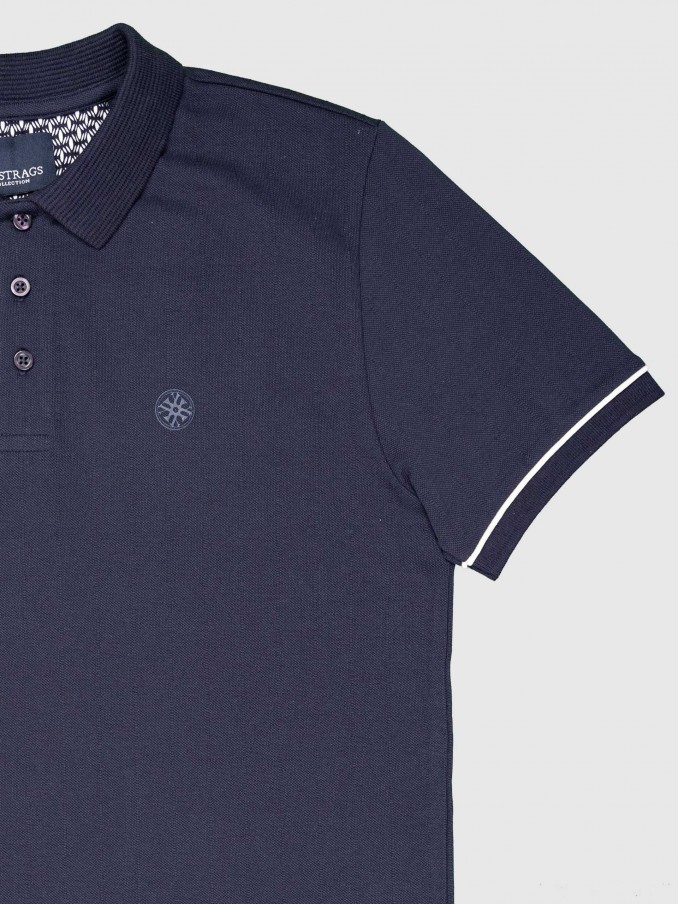 Polo Shirt Man Navy Blue Westrags