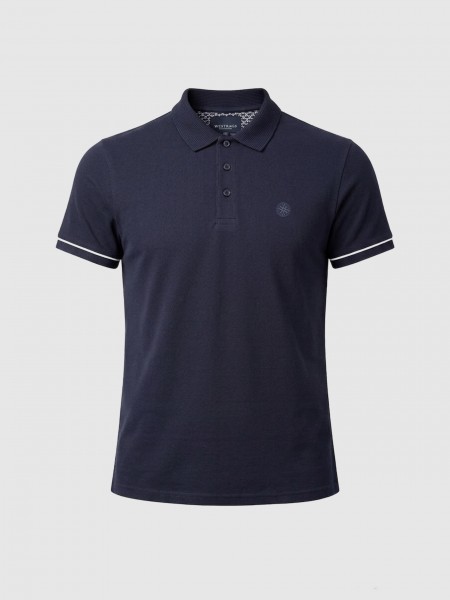 Polo Shirt Man Navy Blue Westrags