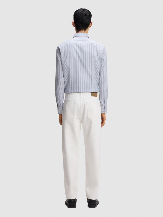Jeans Hombre Crema Hugo Boss